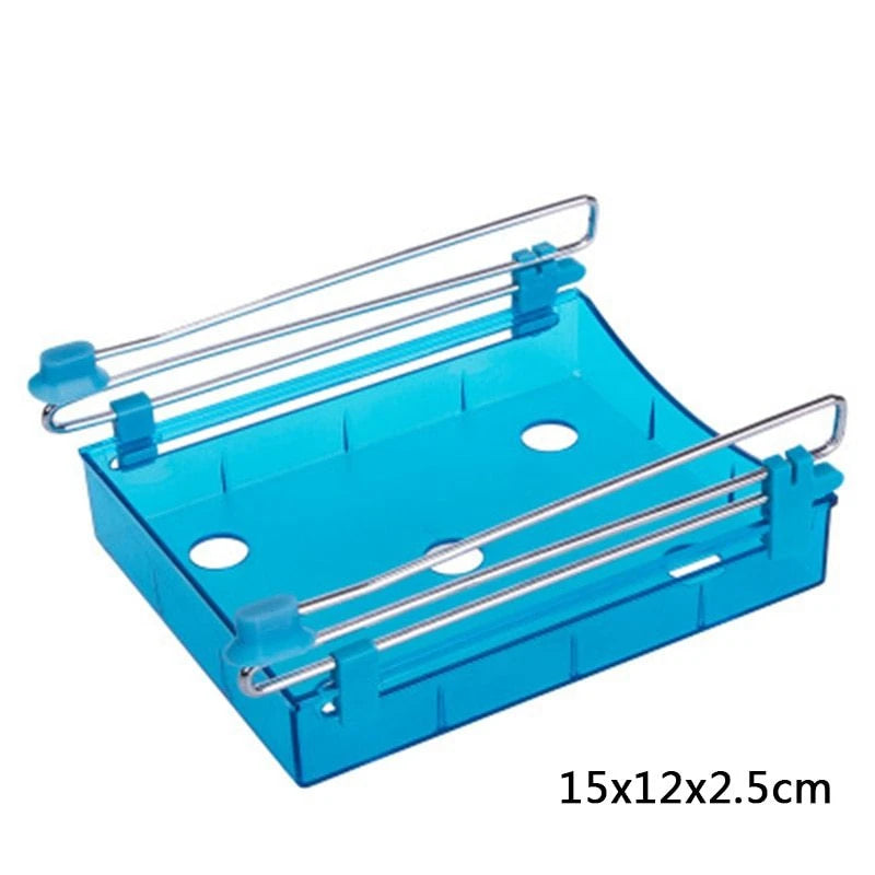 Hanging Plastic Refrigerator Clapboard Storage Rack Kitchen Supplies null