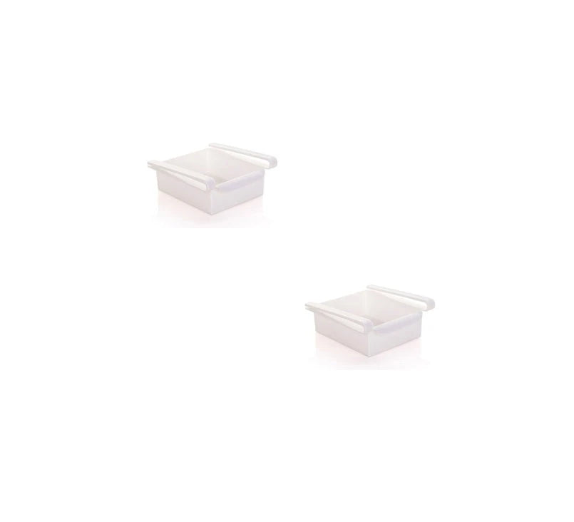 Hanging Plastic Refrigerator Clapboard Storage Rack Kitchen Supplies null