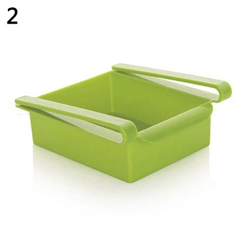 Hanging Plastic Refrigerator Clapboard Storage Rack Kitchen Supplies null