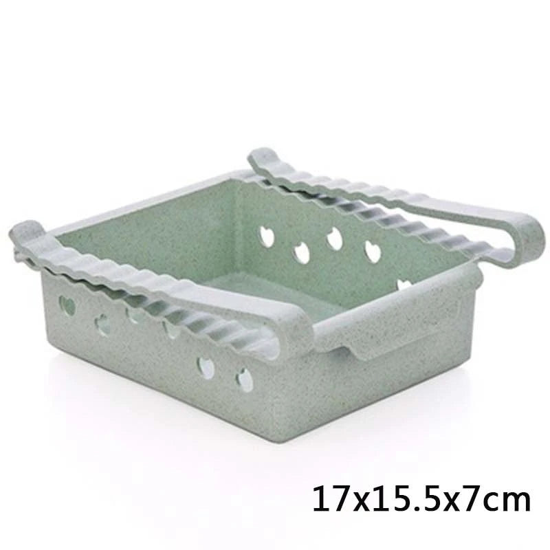 Hanging Plastic Refrigerator Clapboard Storage Rack Kitchen Supplies null