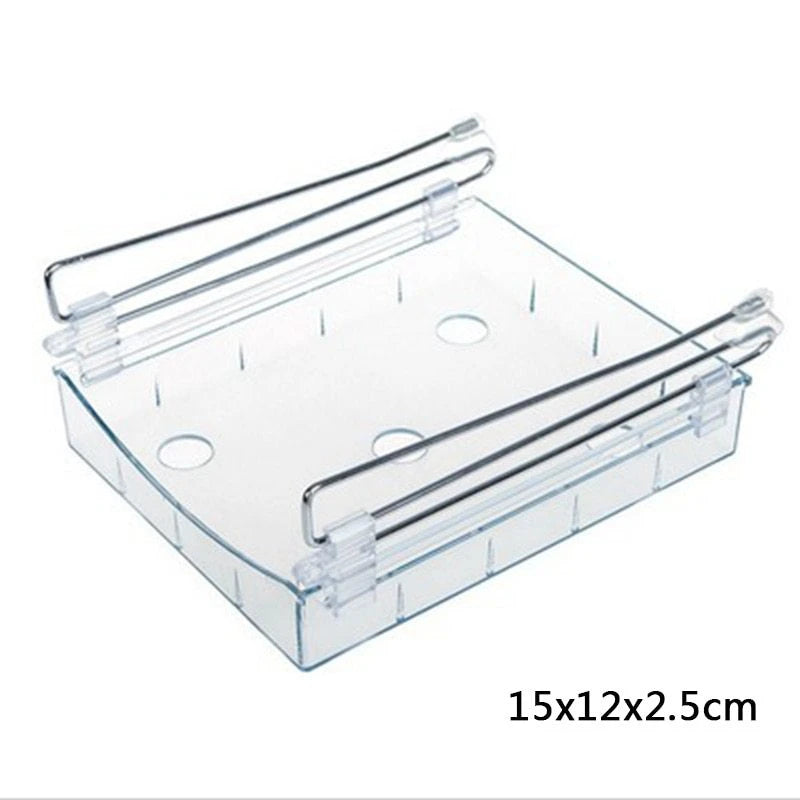 Hanging Plastic Refrigerator Clapboard Storage Rack Kitchen Supplies null
