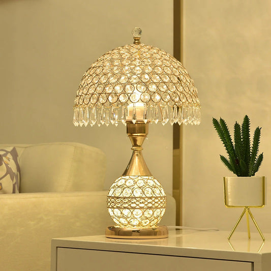 Crystal Desk Lamp Bedroom Bedside Lamp null