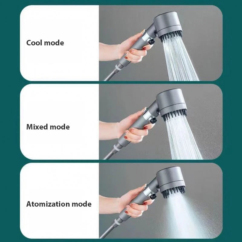 3 Modes Shower Head High Pressure Showerhead Portable Filter Rainfall Faucet Tap Bathroom Bath Home Innovative Accessories null