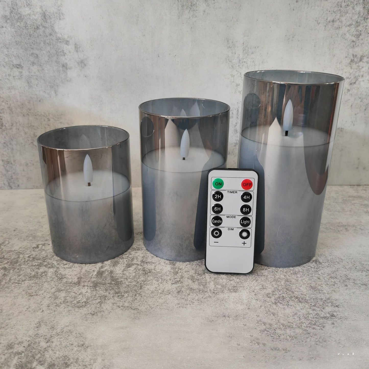 Electroplated Glass LED Electronic Candle Lights Wholesale Rechargeable null