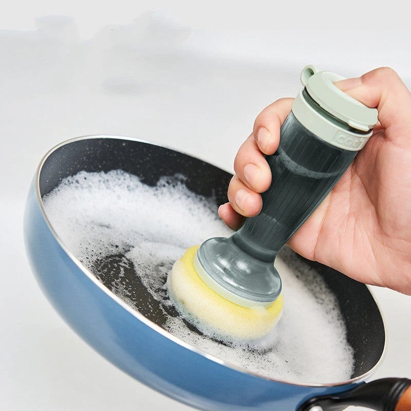 Pot Brush Dish Brush Dish Scrub Brush With Soap Dispenser For Dishes Kitchen Sink Pot Pan null
