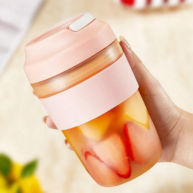 Portable Blender Juicer Cup Rechargeable With 4 Blades For Shakes And Smoothies Maker 400ml Fresh Fruit Mixer Juicer Cup null