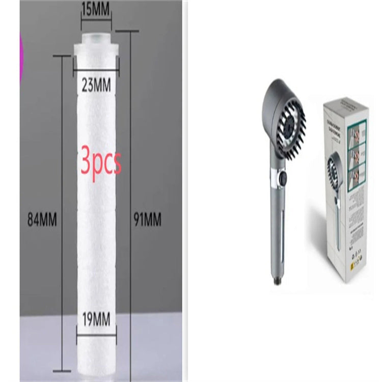 3 Modes Shower Head High Pressure Showerhead Portable Filter Rainfall Faucet Tap Bathroom Bath Home Innovative Accessories null