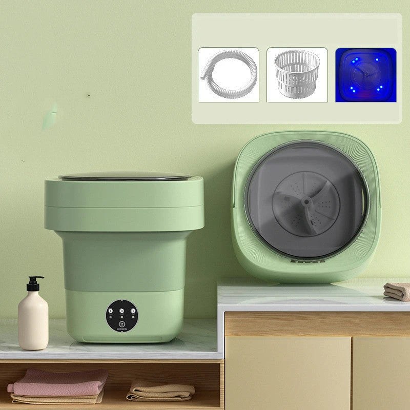 Mini Foldable Washing Machine Portable Mini Socks Underwear Panties Washing Machine Big Capacity 3 Models With Spinning Dry Gadgets null