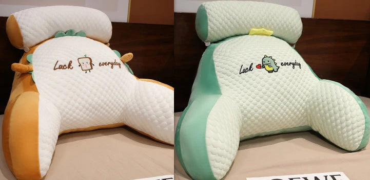 Sofa Fluffy Cushion Luncheon Pillow Triangle Reading Cushion Bedside Soft Large Backrest Lumbar Cushion Office Chair Cushion null
