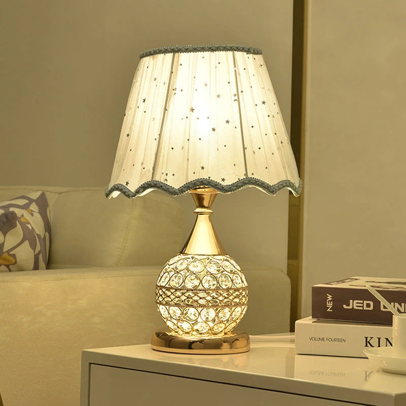 Crystal Desk Lamp Bedroom Bedside Lamp null