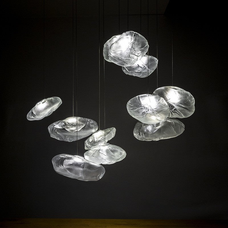 Postmodern Light Luxury Glass Decorative Chandelier null