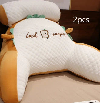 Sofa Fluffy Cushion Luncheon Pillow Triangle Reading Cushion Bedside Soft Large Backrest Lumbar Cushion Office Chair Cushion null