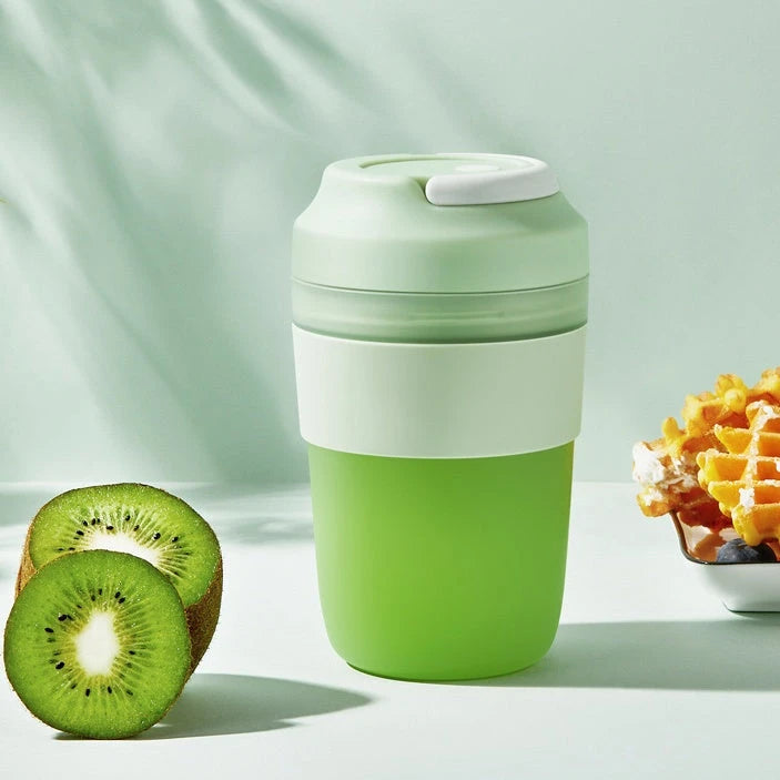 Portable Blender Juicer Cup Rechargeable With 4 Blades For Shakes And Smoothies Maker 400ml Fresh Fruit Mixer Juicer Cup null