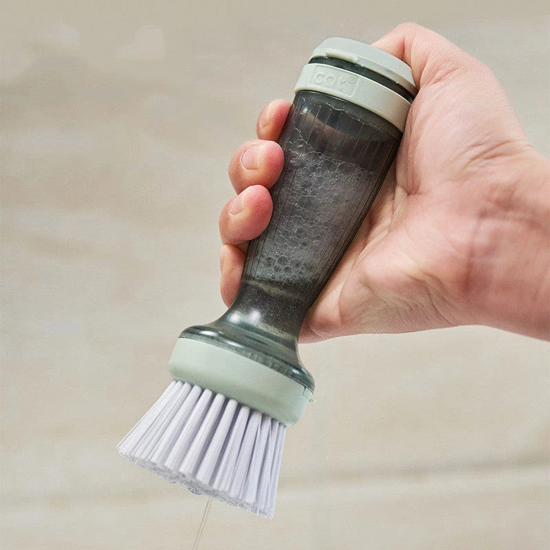 Pot Brush Dish Brush Dish Scrub Brush With Soap Dispenser For Dishes Kitchen Sink Pot Pan null