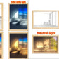 Illuminated Picture LED Decorative Light Painting Bedside Picture Style Creative Modern Simulate Sunshine Drawing Night Light Gift null
