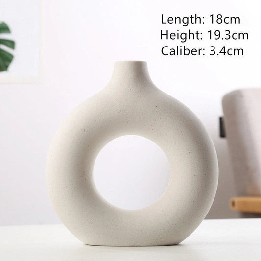 New Style Biscuit Vase Frosted Particle Flower Arranging Device null