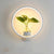 Decorative wall lamp on background wall null