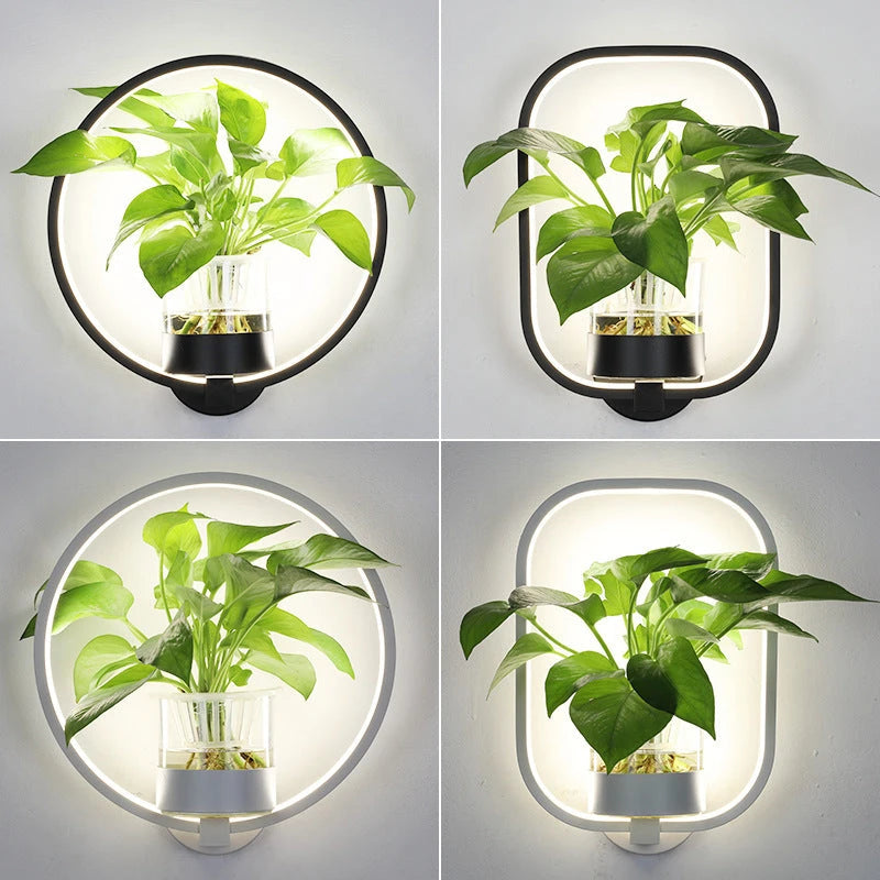 Decorative wall lamp on background wall null