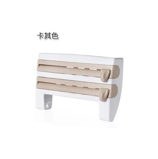4-In-1 Kitchen Roll Holder Dispenser Kitchen Foil Film Wrap Tissue Paper 4 IN 1 Kitchen Roll Holder Dispenser null