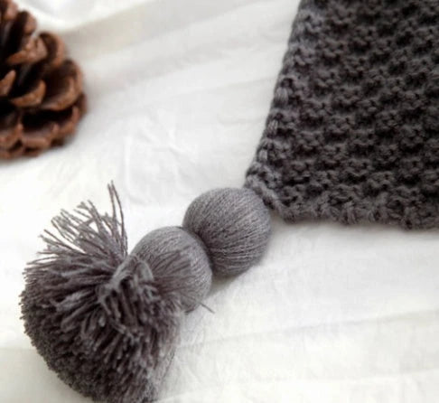 Nordic fringed knit ball blanket wool blanket office air conditioning lunch break blanket shawl blanket sofa leisure blanket blanket null