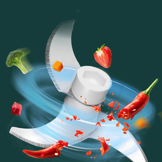 Portable Electric Mini Garlic Cutter Masher Vegetable Fruit Meat Food Chopper Grinder null