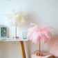 Remote Control Feather Table Lamp USB Battery Power null