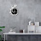 Decoration Wall Clock Treble Clef Piano Keyboard Musical Notes Irregular Decoration Clock Wall Clock Cross-border null