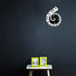 Decoration Wall Clock Treble Clef Piano Keyboard Musical Notes Irregular Decoration Clock Wall Clock Cross-border null
