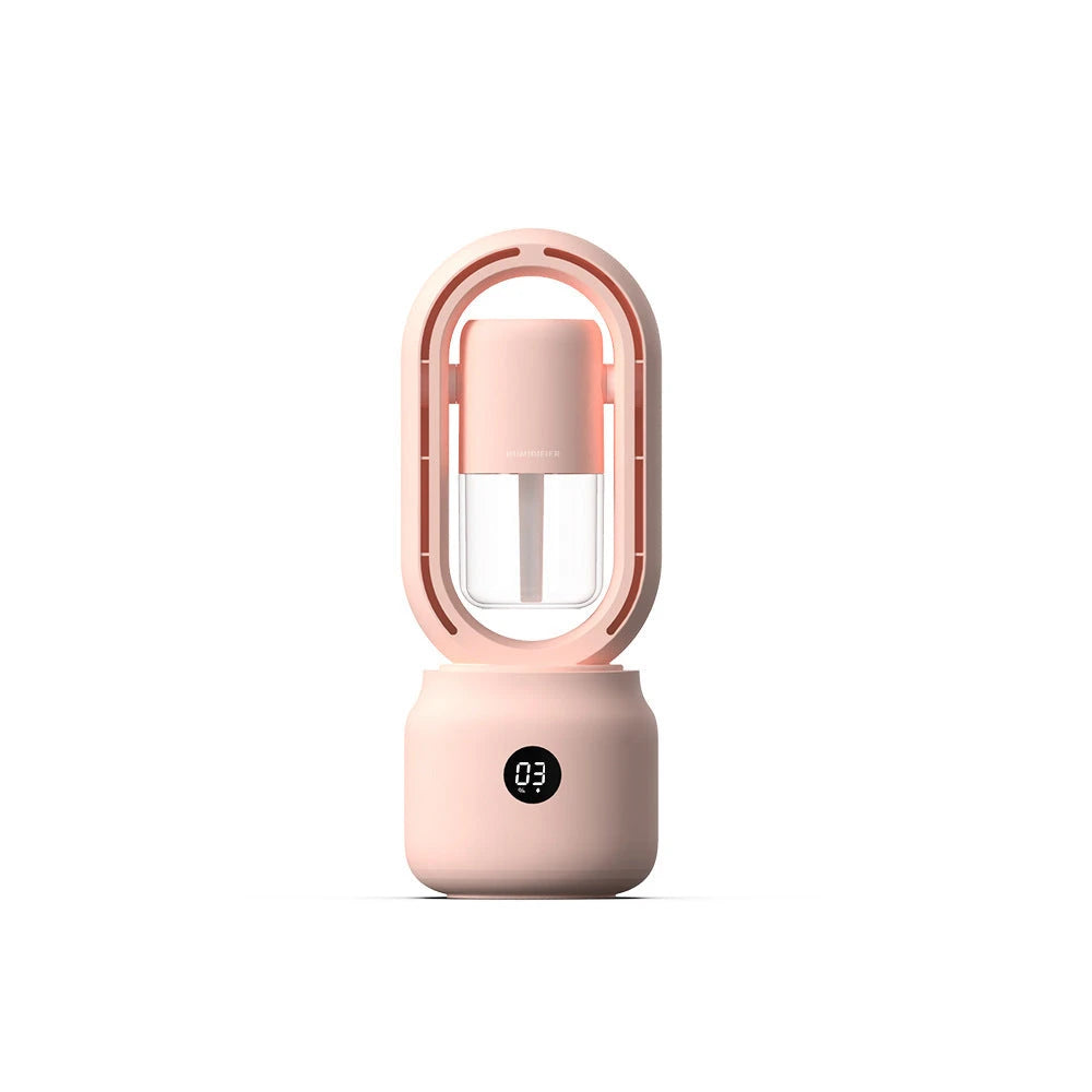 Summer Water Cooled Spray Mist Electric Fan USB Rechargeable Portable Wireless Air Humidifier Bladeless Ventilator Table Fan null