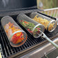 Rolling Grilling Basket Metal BBQ Barbecue Basket Net Portable Outdoor Camping Barbecue Rack Kitchen Gadgets null