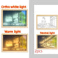 Illuminated Picture LED Decorative Light Painting Bedside Picture Style Creative Modern Simulate Sunshine Drawing Night Light Gift null