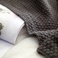 Nordic fringed knit ball blanket wool blanket office air conditioning lunch break blanket shawl blanket sofa leisure blanket blanket null