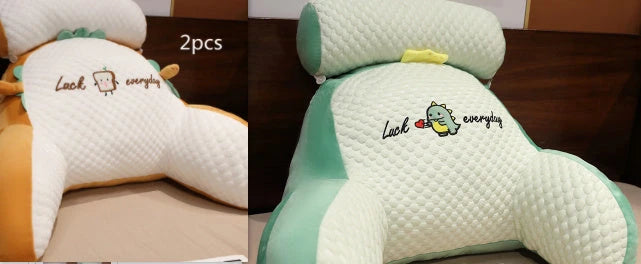 Sofa Fluffy Cushion Luncheon Pillow Triangle Reading Cushion Bedside Soft Large Backrest Lumbar Cushion Office Chair Cushion null