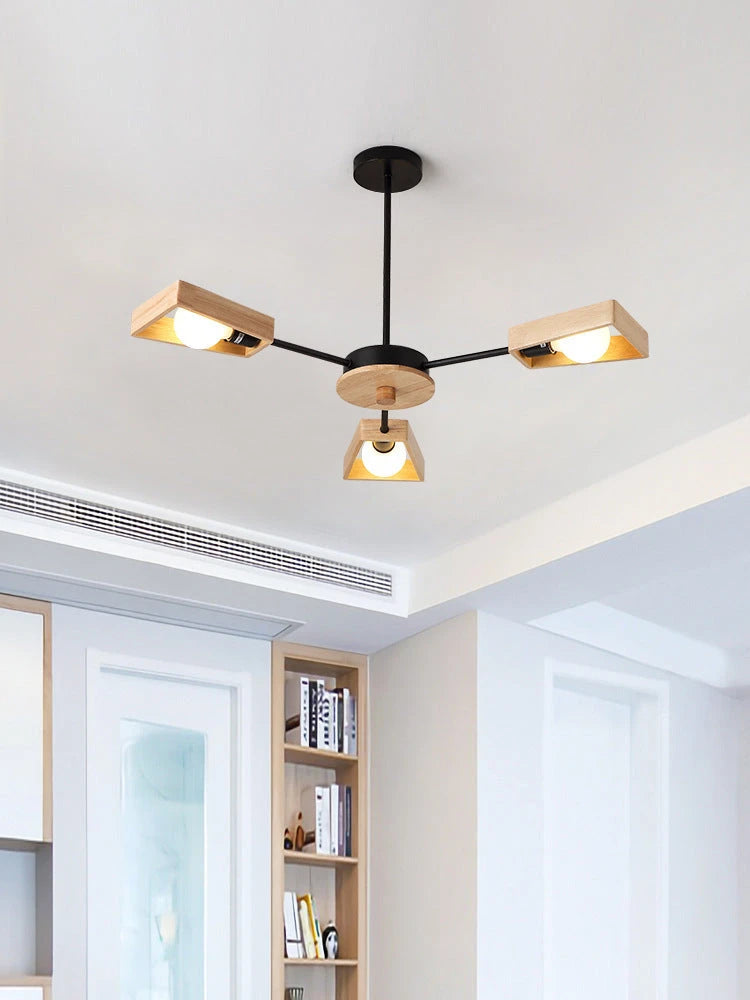 Solid wood bedroom Chandelier null
