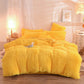 Luxury Thick Fleece Duvet Cover Queen King Winter Warm Bed Quilt Cover Pillowcase Fluffy Plush Shaggy Bedclothes Bedding Set Winter Body Keep Warm null