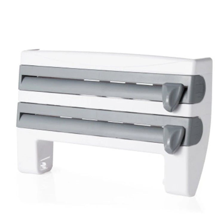4-In-1 Kitchen Roll Holder Dispenser Kitchen Foil Film Wrap Tissue Paper 4 IN 1 Kitchen Roll Holder Dispenser null