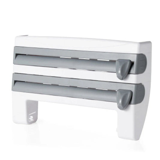 4-In-1 Kitchen Roll Holder Dispenser Kitchen Foil Film Wrap Tissue Paper 4 IN 1 Kitchen Roll Holder Dispenser null