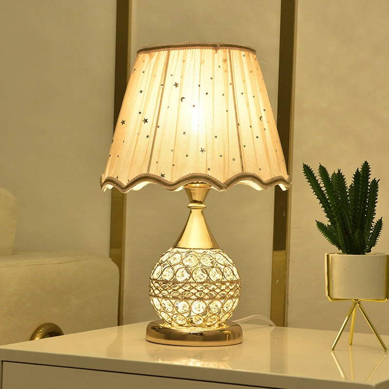 Crystal Desk Lamp Bedroom Bedside Lamp null
