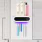 Wall Mounted Toothbrush Holder Smart Toothbrush UV Sterilizer Holder Toothpaste Dispenser Squeezer For Bathroom Accessories null