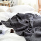 Nordic fringed knit ball blanket wool blanket office air conditioning lunch break blanket shawl blanket sofa leisure blanket blanket null