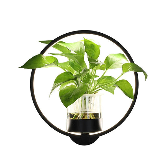 Decorative wall lamp on background wall null
