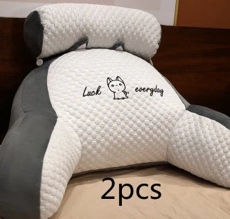 Sofa Fluffy Cushion Luncheon Pillow Triangle Reading Cushion Bedside Soft Large Backrest Lumbar Cushion Office Chair Cushion null