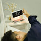Creative 3 In 1 Bedside Lamp Wireless Charging LCD Screen Alarm Clock  Wireless Phone Charger null