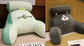 Sofa Fluffy Cushion Luncheon Pillow Triangle Reading Cushion Bedside Soft Large Backrest Lumbar Cushion Office Chair Cushion null