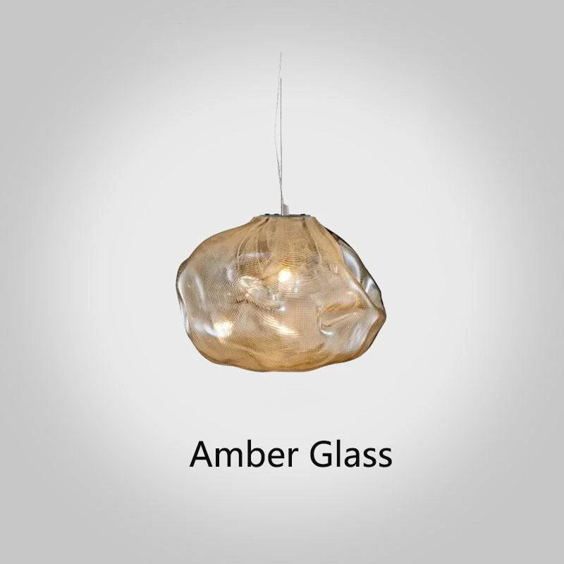 Postmodern Light Luxury Glass Decorative Chandelier null