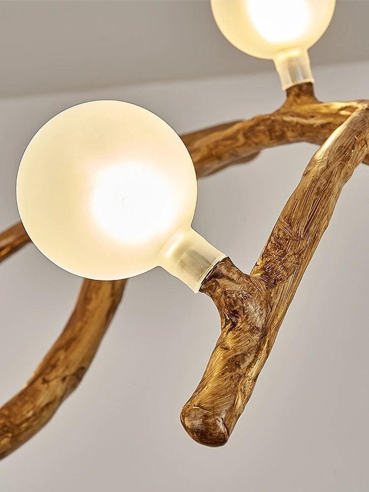 Restaurant Chandelier Decorative Tree Branch Lights Zen Japanese Wabi-sabi Wind Lamps null
