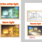 Illuminated Picture LED Decorative Light Painting Bedside Picture Style Creative Modern Simulate Sunshine Drawing Night Light Gift null