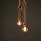 Hemp Rope Chandelier Vintage Industrial Style Bar Restaurant Coffee Clothing Store null