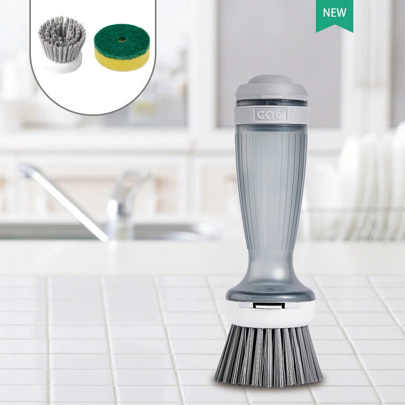 Pot Brush Dish Brush Dish Scrub Brush With Soap Dispenser For Dishes Kitchen Sink Pot Pan null