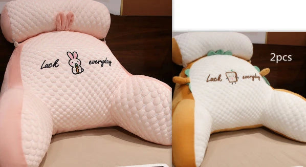 Sofa Fluffy Cushion Luncheon Pillow Triangle Reading Cushion Bedside Soft Large Backrest Lumbar Cushion Office Chair Cushion null